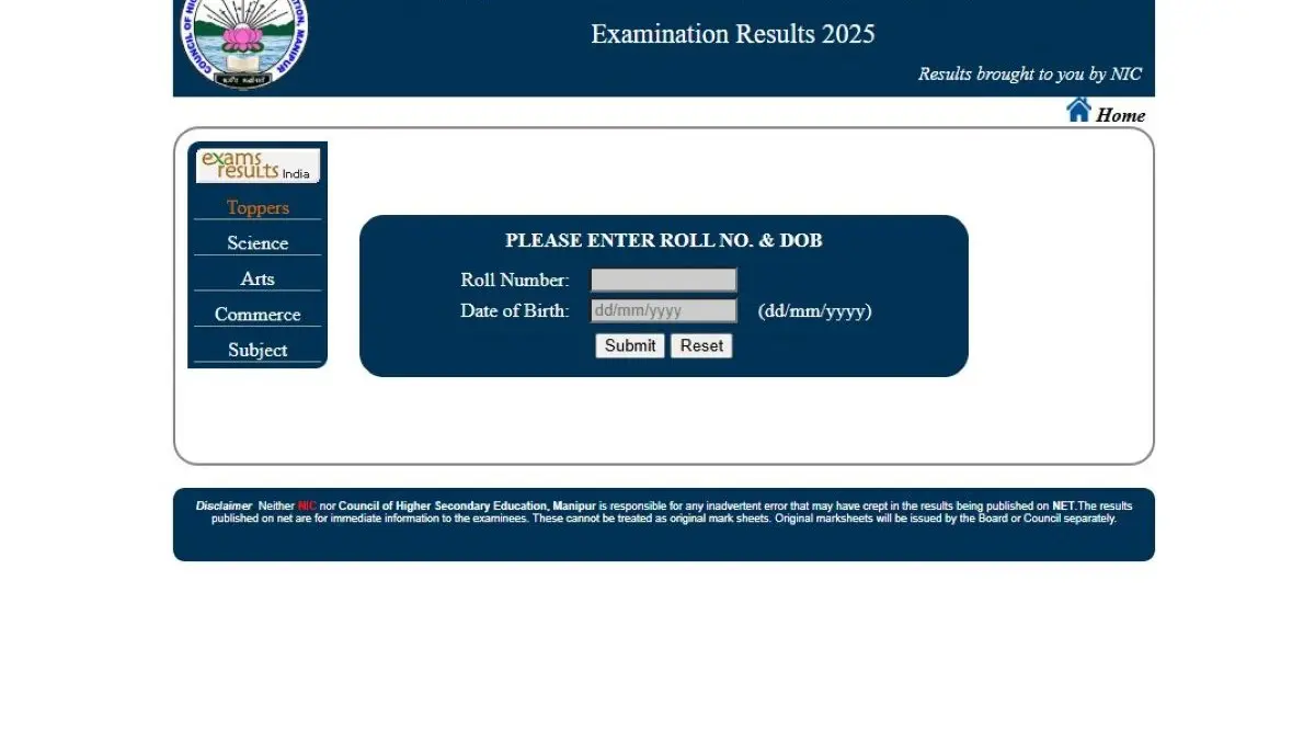 Manipur HSE Class 12 Result 2025 Declared