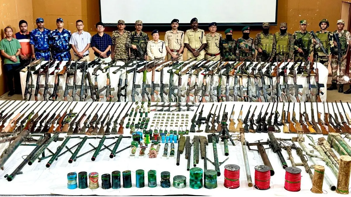 Manipur huge cache of weapons recovered