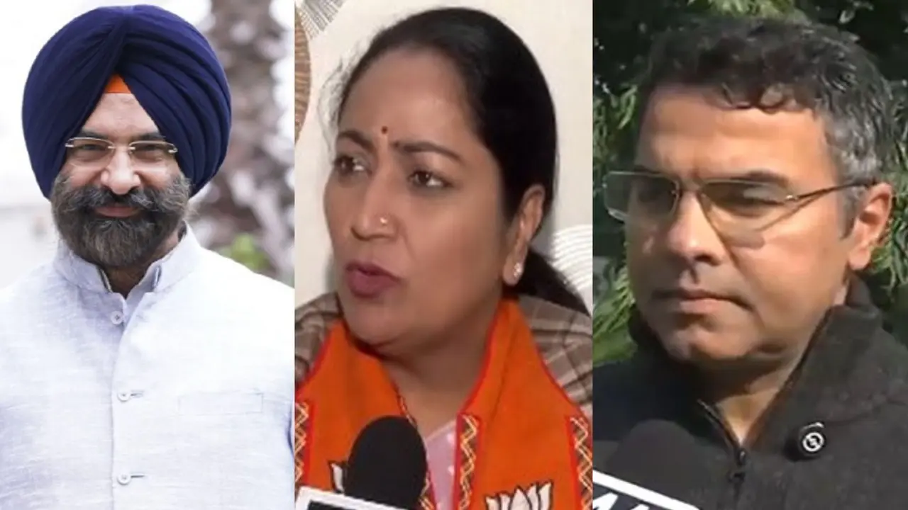 Manjinder Singh Sirsa, Rekha Gupta, Parvesh Verma