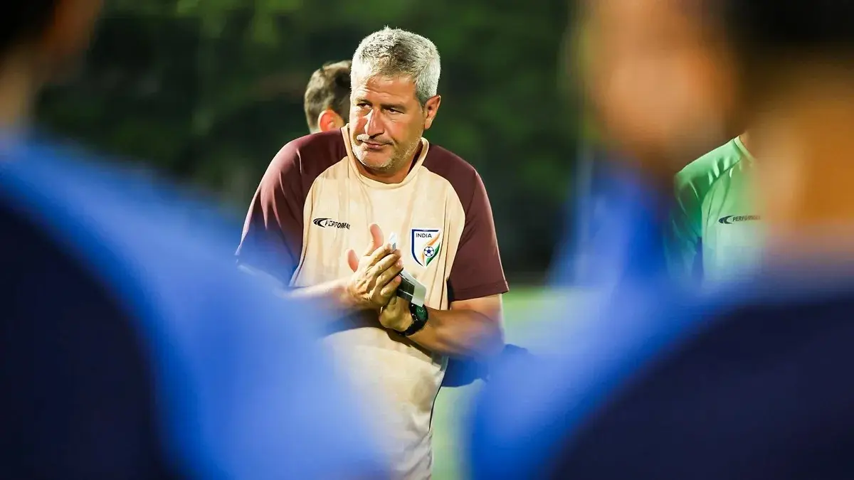 Manolo Marquez during a practice session