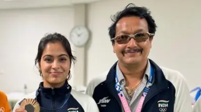 Manu Bhaker and Jaspal Rana