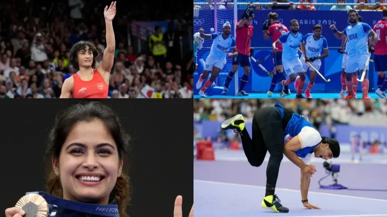 manu Bhaker, Vinesh Phogat, Neeraj Chopra and Indian Hockey Team