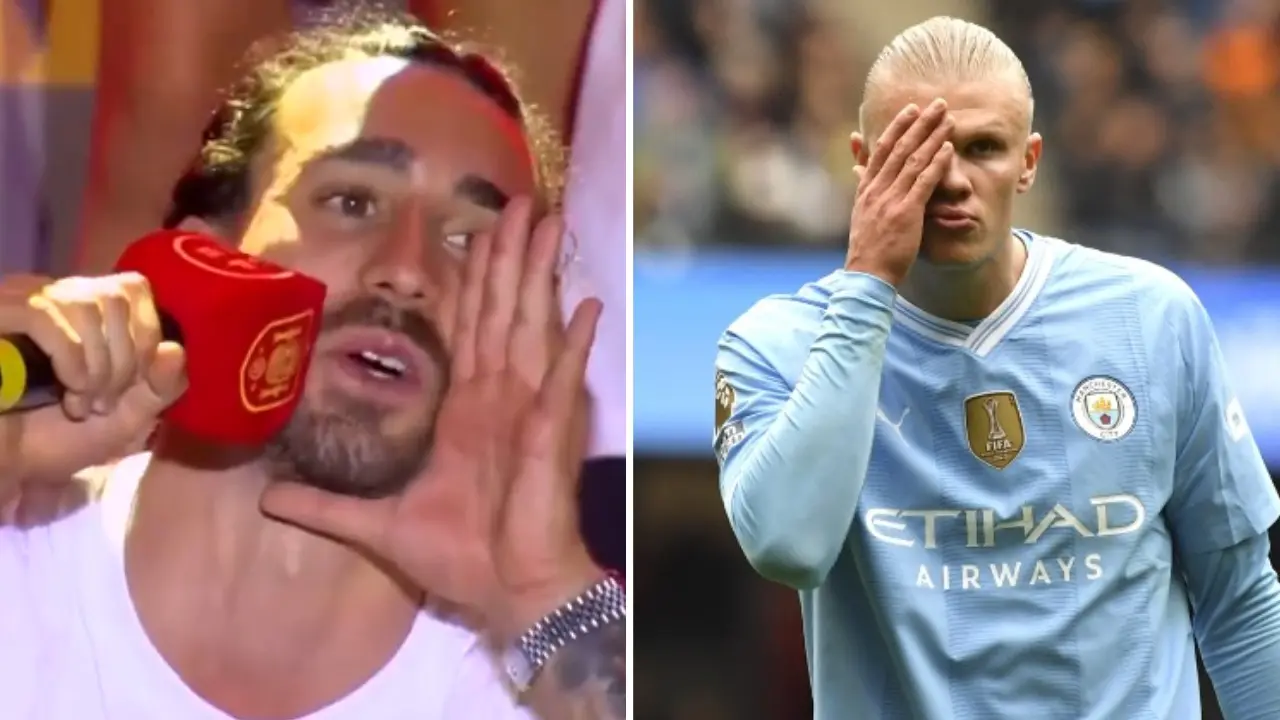 'Haaland you’d better tremble. Cucurella is coming': Spanish Defender's Wild Celebration Goes Viral Marc Cucurella and Erling Haaland