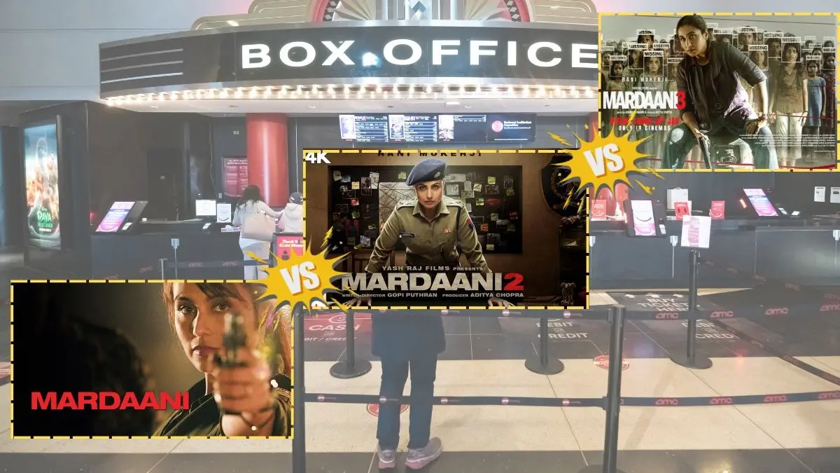 Mardaani Vs Mardaani 2 vs Mardaani 3: Despite Poor Reviews, Rani Mukerji-led Threequel Opens Biggest In Franchise Mardaani 3 vs Prequels at the box office