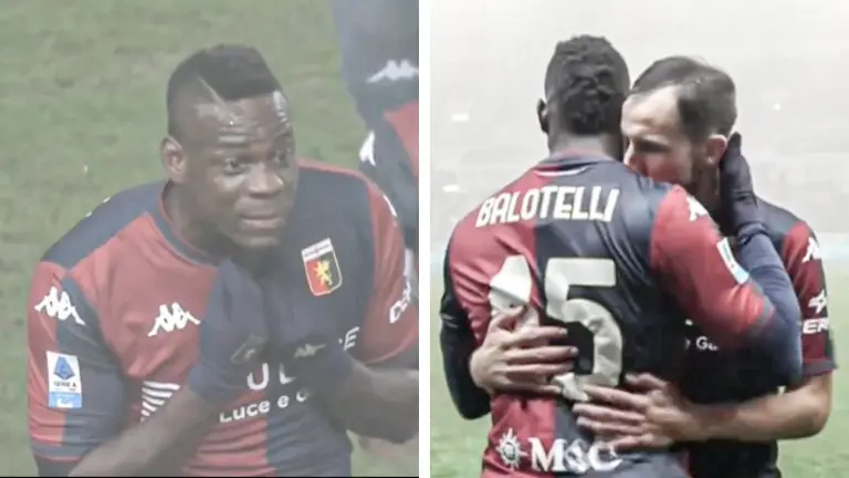 Mario Balotelli Shines in Nostalgia: Marks First Serie A Appearance in Four Years with A Yellow Card Mario Balotelli