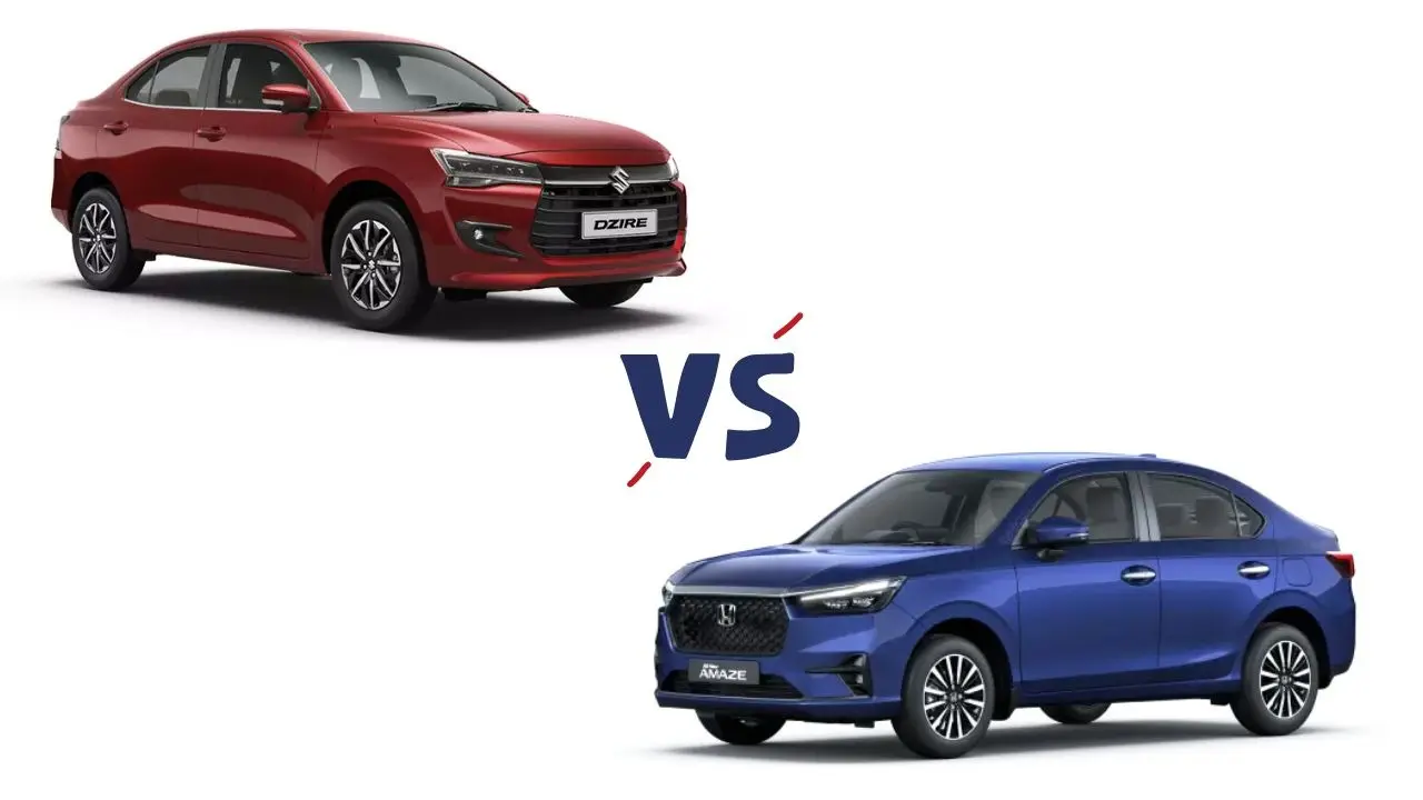 Maruti Suzuki Dzire vs Honda Amaze