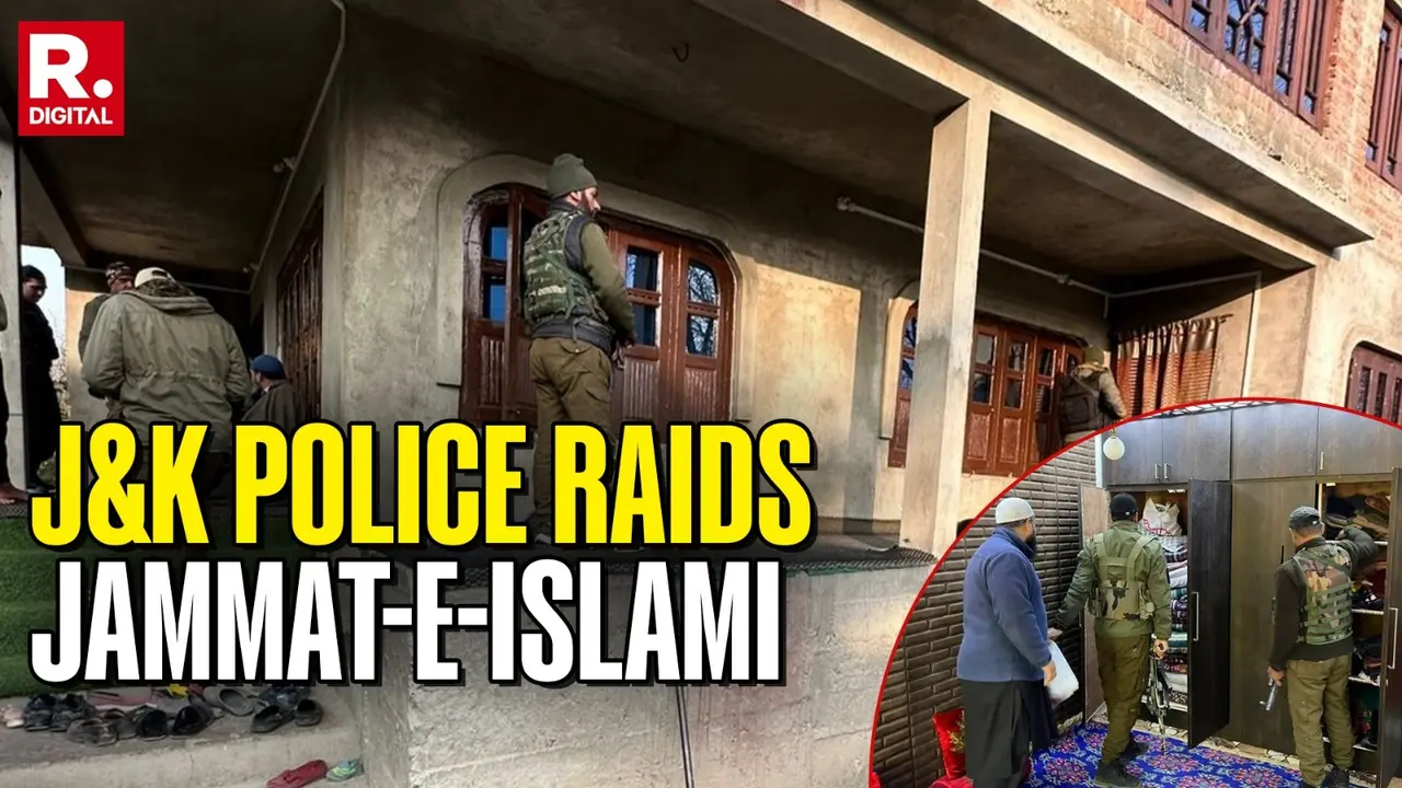 Massive Crackdown On Terror Ecosystem: Members and Premises Linked To Banned Jamaat-e-Islami Raided Across Kashmir Massive Crackdown On Terror Ecosystem: Police Launch Coordinated Searches Against Banned Jamaat-e-Islami Members Across Kashmir