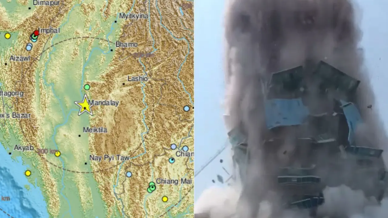 बैंकॉक-म्यांमार में 7.7 तीव्रता के भूकंप से भारी तबाही, PM मोदी ने जताई चिंता Massive Earthquakes Strike Myanmar, Bangkok