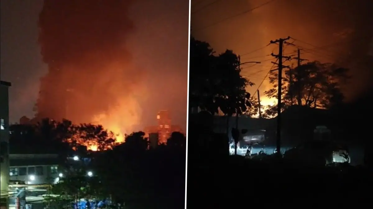 Massive Explosion at Chemical Unit in Badlapur MIDC of Thane District, No Casualties Reported