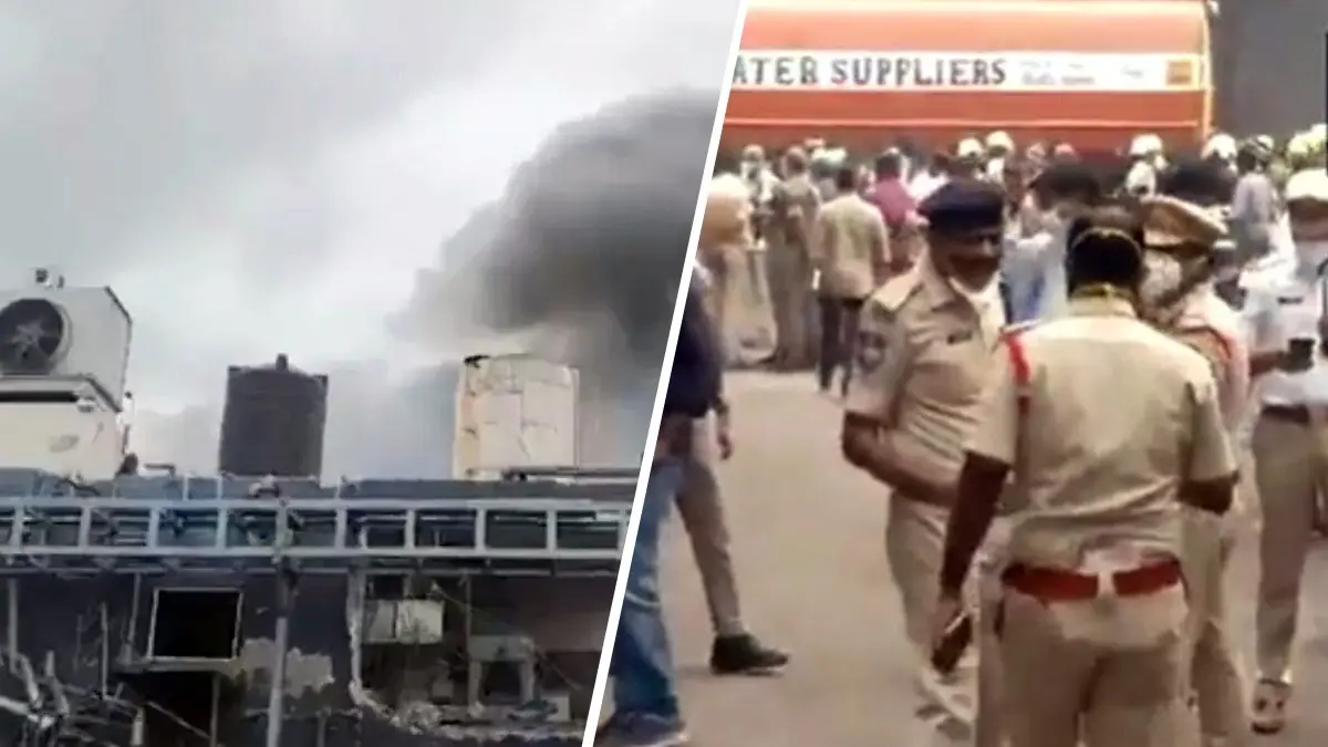 Massive explosion in a chemical factory in Telangana