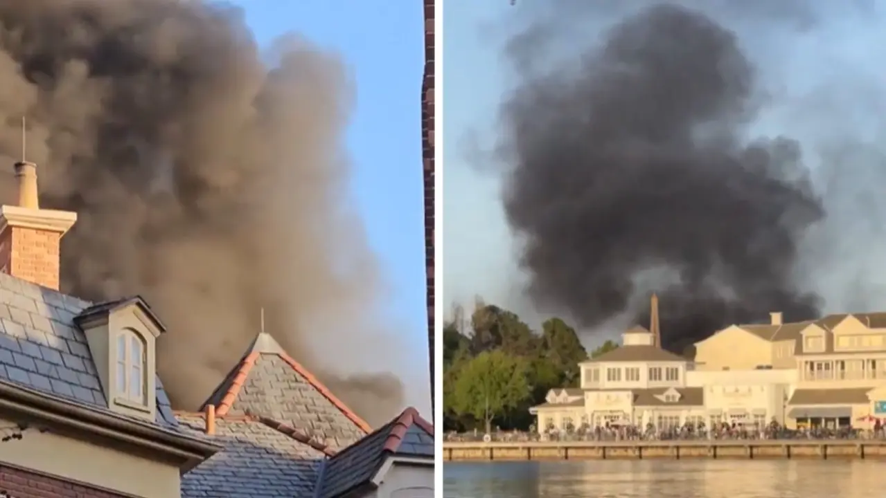 Massive Fire at Walt Disney World's EPCOT Park in Florida