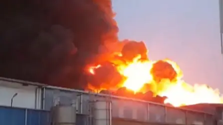 Massive fire breaks out at factory in Howrah