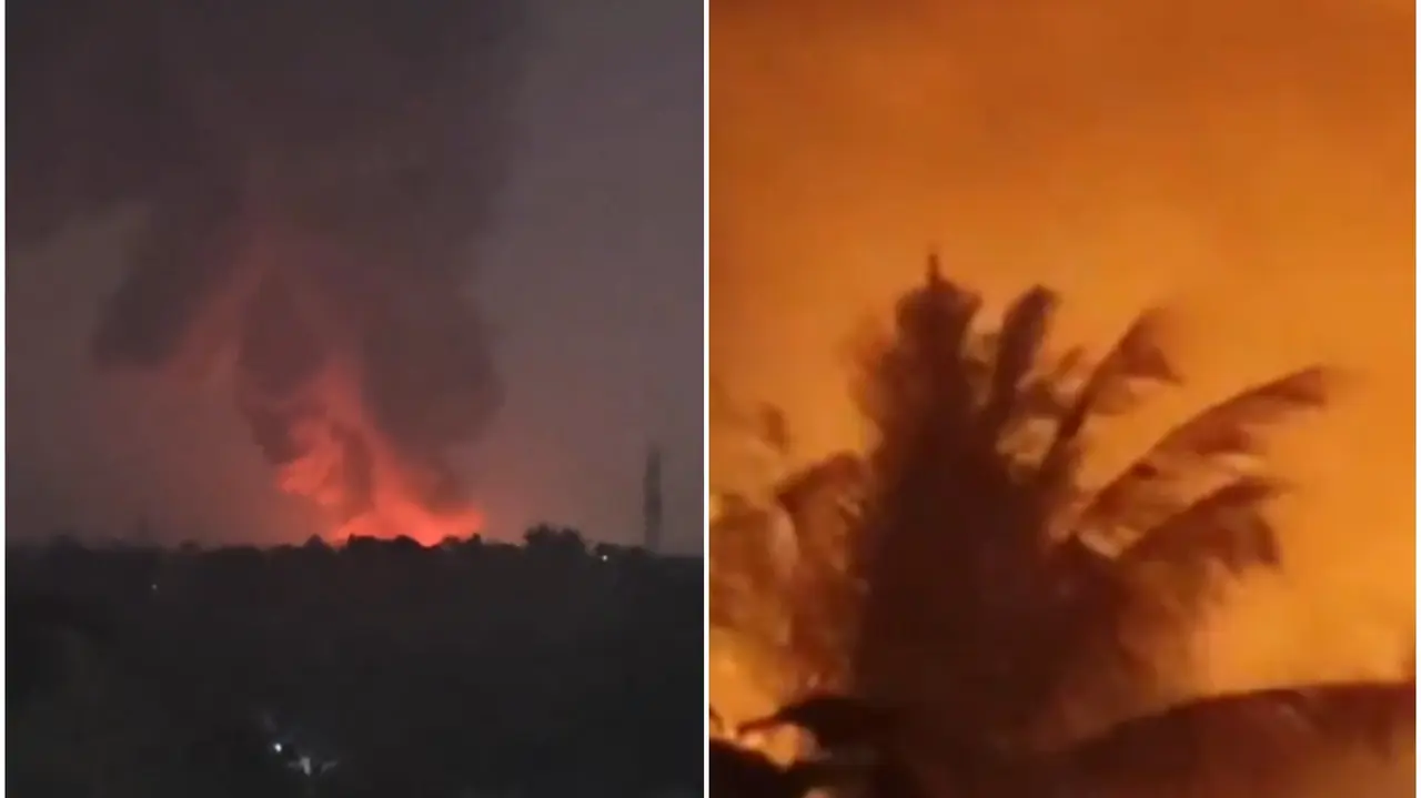 Massive Fire Breaks Out in Slums of Kolkata's Newtown, Cylinder Blast Suspected
