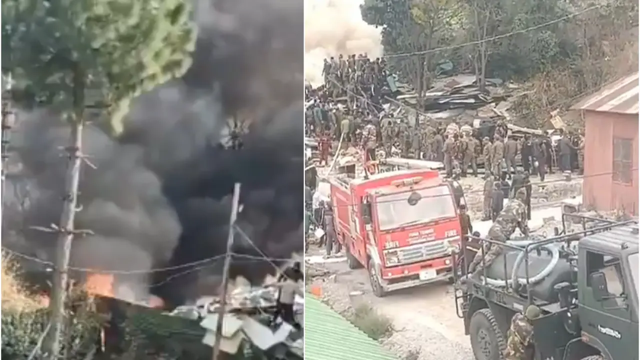 Massive Fire Breaks Out Inside Army Camp, 100 Soldiers Present At Scene
