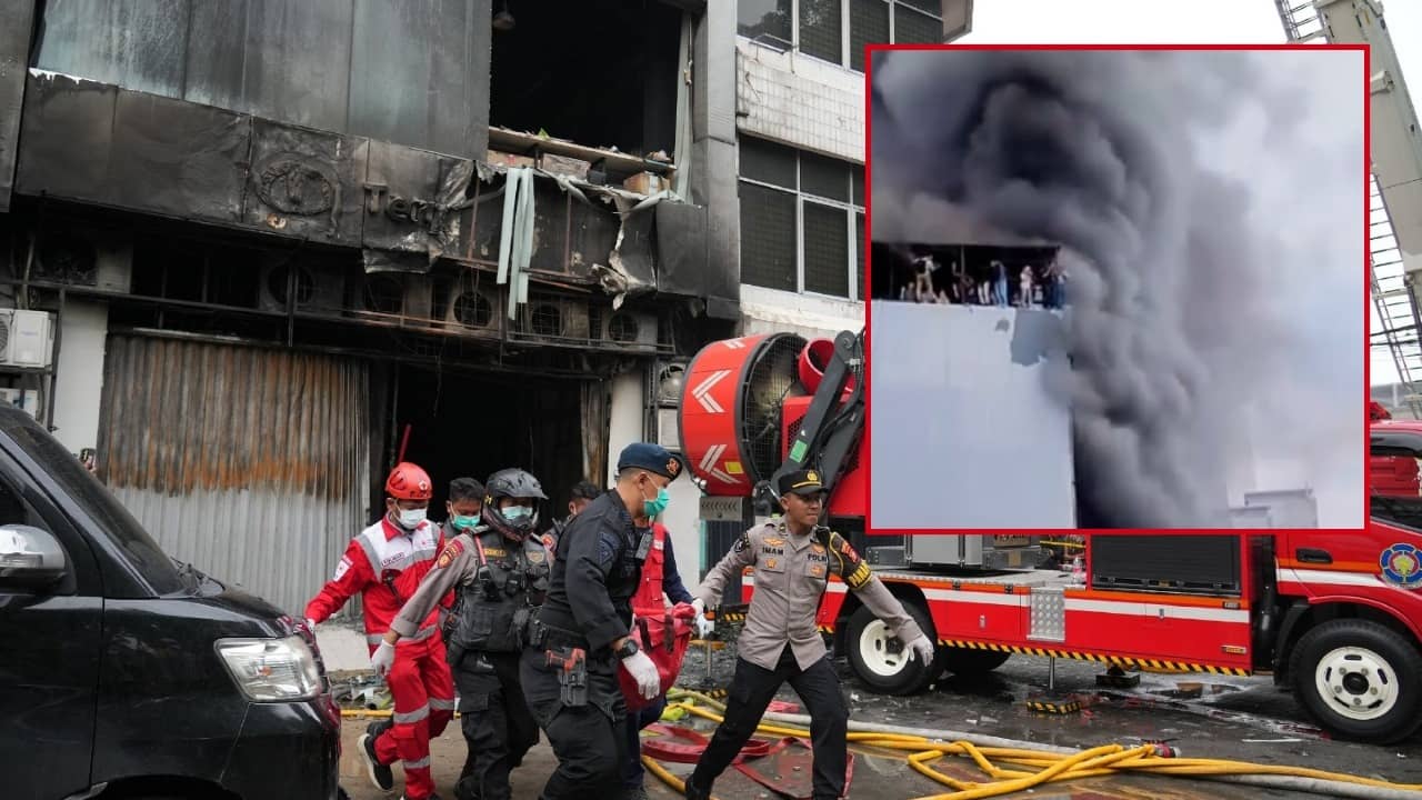 Massive Fire Engulfs Jakarta's Drone Battery Office, 22 People Killed