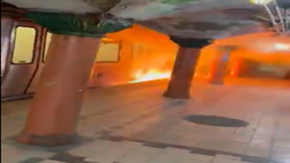 Massive Fire Erupts Beneath PATH Train In New Jersey, Leaving Commuters Stranded