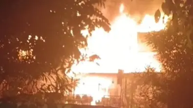 massive fire in Ghaziabad GC Grand Society Market