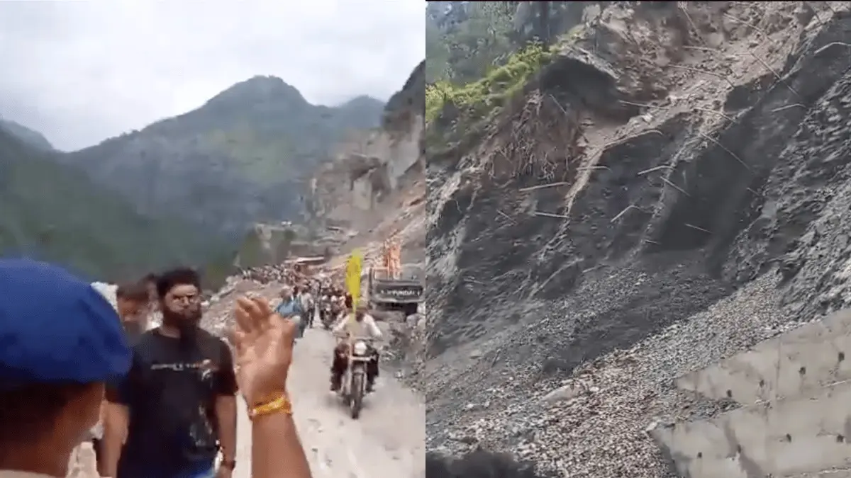 Massive Landslide Blocks Badrinath Highway Amid Char Dham Rush