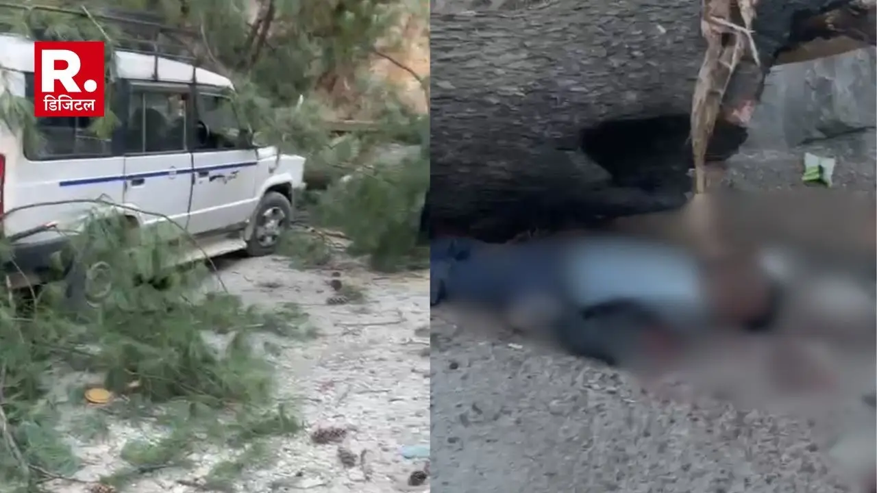 Himachal Pradesh के मणिकर्ण में भारी लैंडस्लाइड, गुरुद्वारा के पास पेड़ गिरने से 6 लोगों की मौत, कई घायल Massive landslide in Manikaran, Himachal Pradesh 6 killed