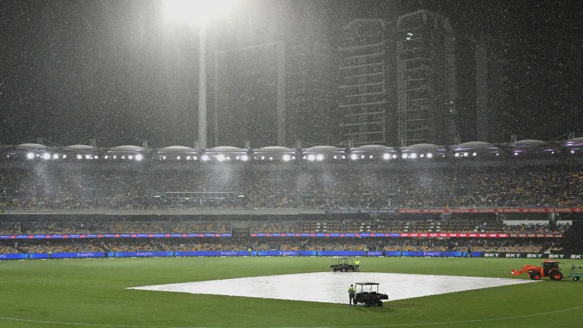 India Clinch T20I Series 2-1 After Rain Washes Out 5th T20I At Gabba Match at Gabba has been called off