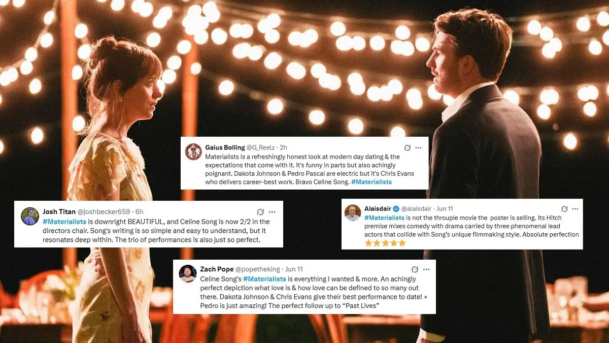 Materialists X Reviews: Chris Evans-Dakota Johnson-Pedro Pascal Starrer Is 'Honest, Funny But Also Achingly Poignant,' Say Netizens Materialists X Reviews