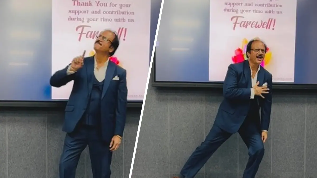 Maths Teacher Turns Farewell Party into Dance Floor, Grooves to ‘Teri Baaton Mein’ at Farewell Party Maths Teacher Turns Farewell Party into Dance Floor, Grooves to ‘Teri Baaton Mein’ at Farewell Party