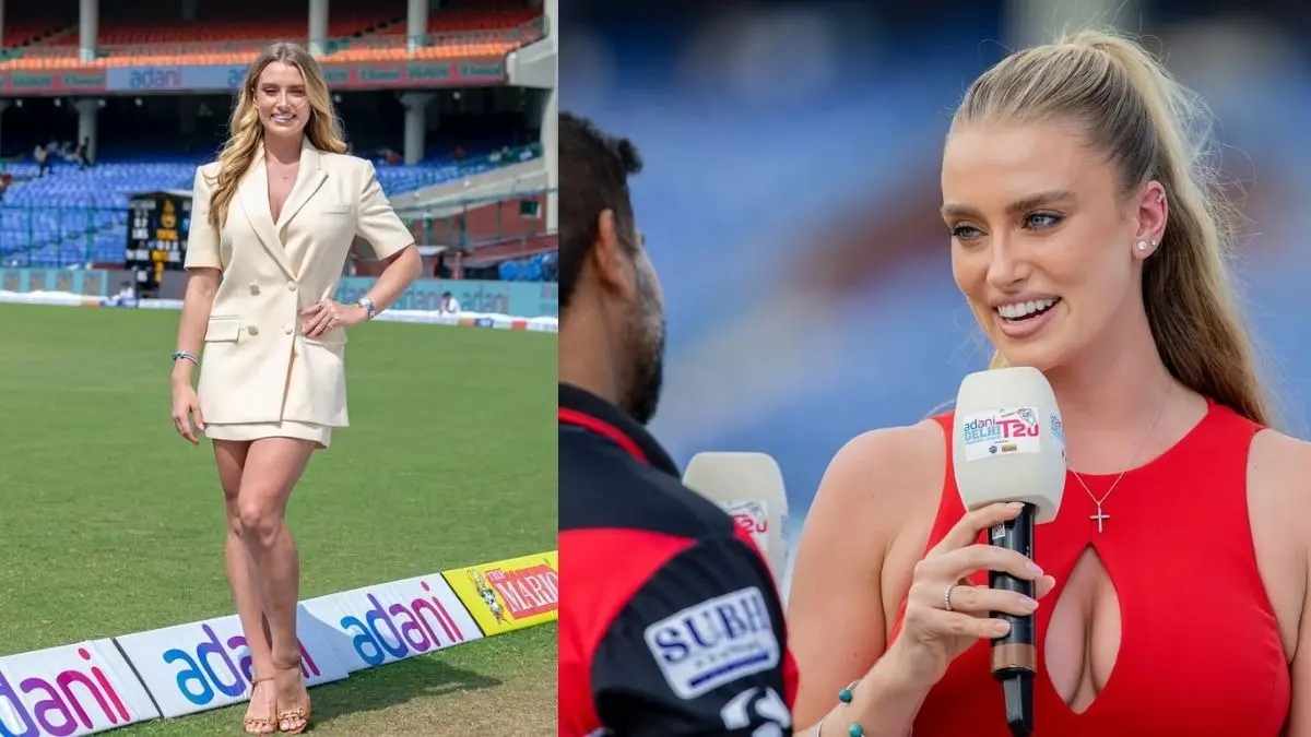 matthew hayden daughter grace hayden big fan of Rishabh pant her video in red dress in DPL 2025 goes viral