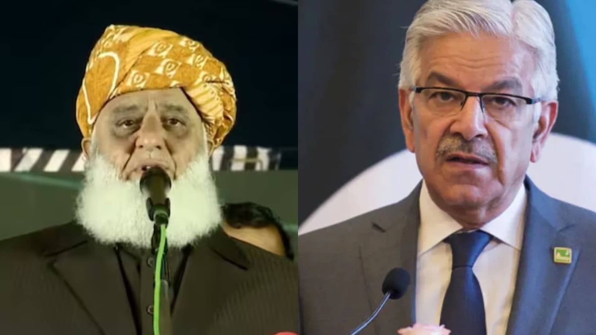 Maulana fazlur rehman- Khawaja Asif