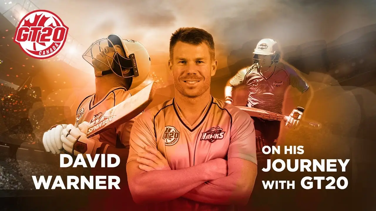 David Warner in Global T20 Canada