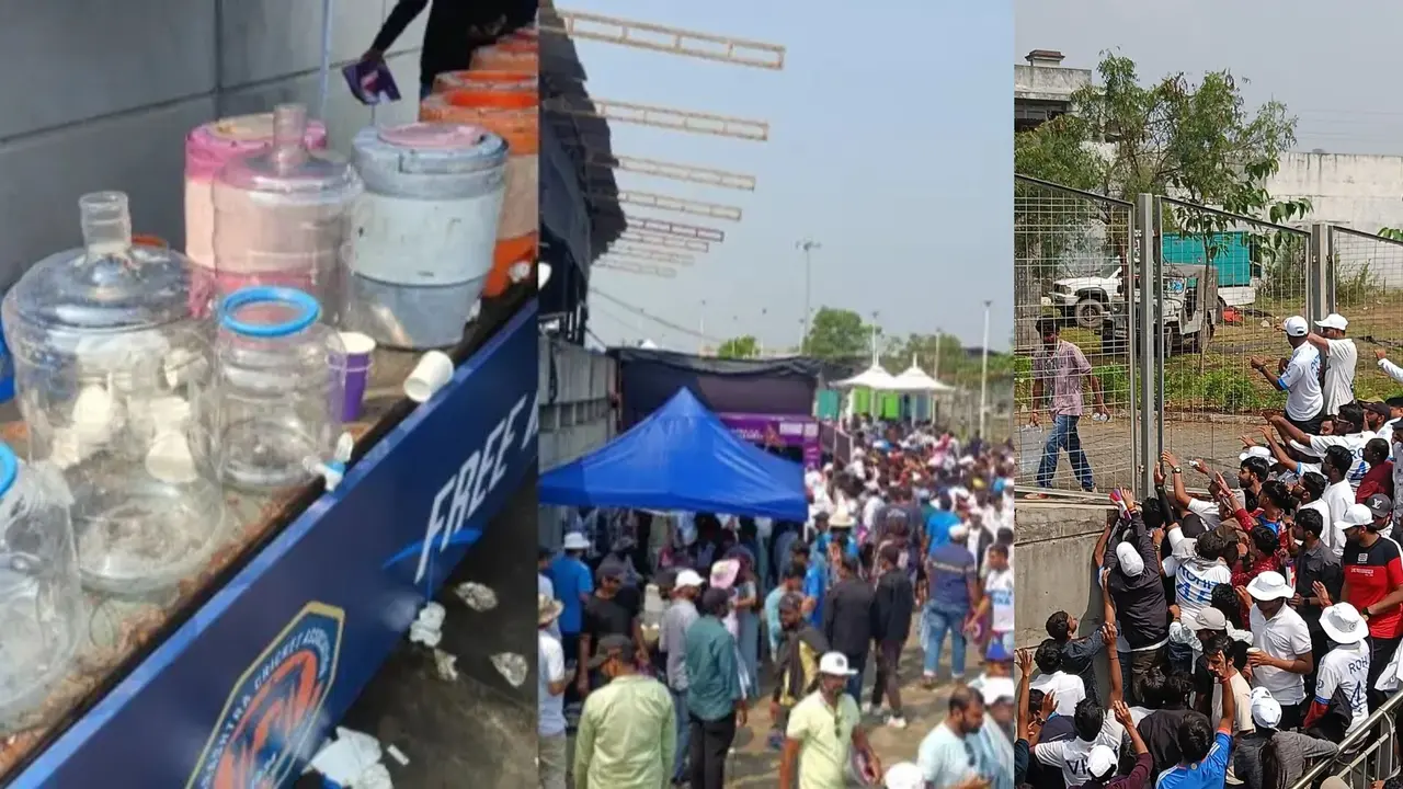 mca apologizes to fans after sloganeering over water shortage during ind v nz pune test