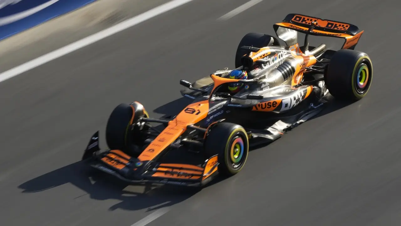 Singapore Grand Prix: Oscar Piastri Defends McLaren's Rear Wing Flex McLaren driver Oscar Piastri during the Azerbaijan Grand Prix