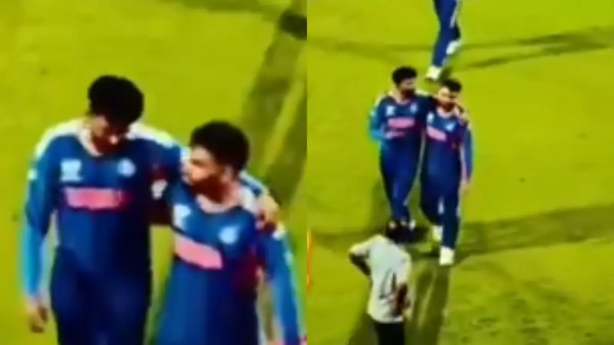 WATCH | Mohammed Siraj Consoling Rinku Singh After India Beat Zimbabwe in T20 WC Clash is Heartwarming Md. Siraj, Rinku Singh