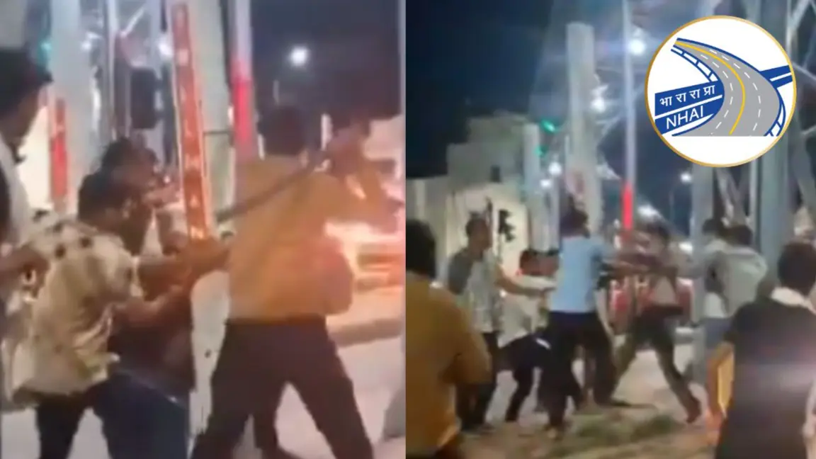 meerut toll plaza fight
