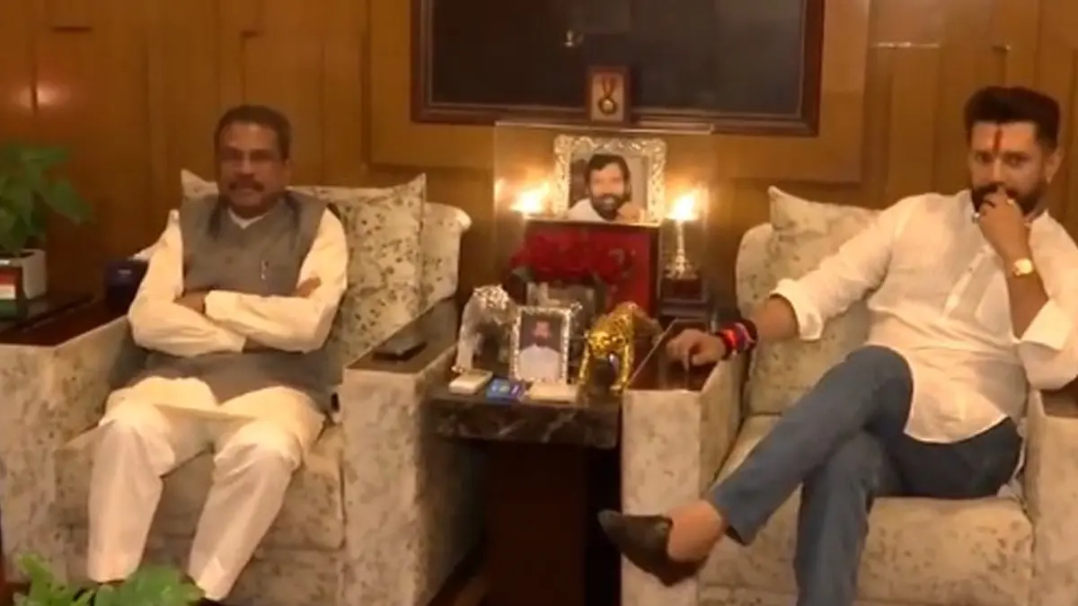 meeting between Chirag Paswan Dharmendra Pradhan