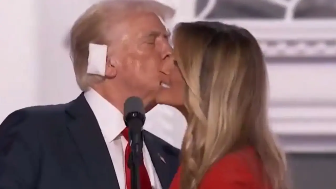 Melania Joins Husband on Stage at RNC