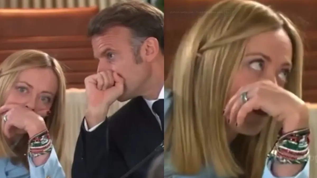 Up For Interpretation: Giorgia Meloni's Viral Eye-Roll To Macron | Watch Meloni and Macron in the viral moment during the 51st G7 Summit in Alberta.