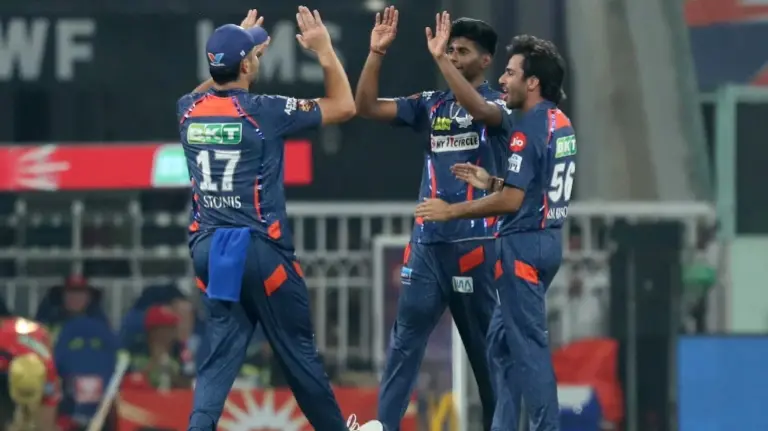 IPL 2025: Lucknow Super Giants Sustain Massive Setback, Star Pacer Likely To Miss First Half Of Indian Premier League Members of LSG celebrate fall of a wicket