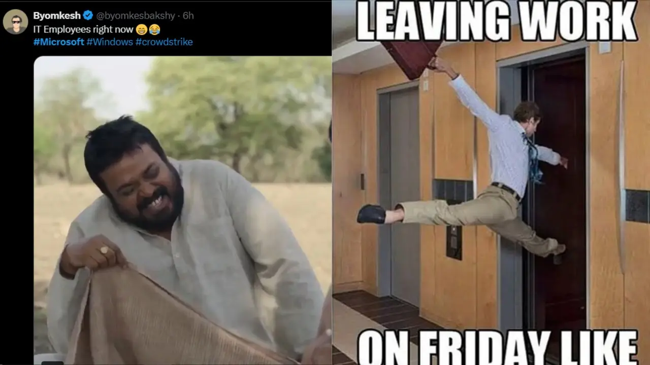 'IT वालों की तो मौज आ गई...' डाउन हुआ माइक्रोसॉफ्ट का सर्वर, सोशल मीडिया पर आई मजेदार मीम्स की बाढ़ memes on microsoft outage