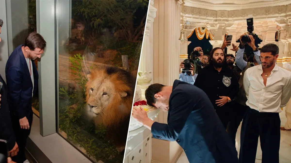 Messi visited Vantara in Jamnagar before departing from India