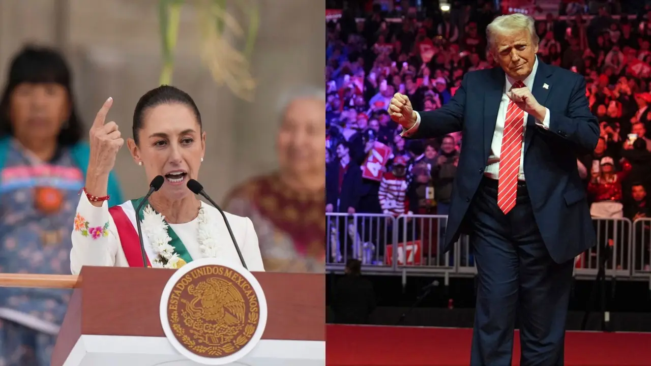 Plan A, Plan B, Plan C: Mexico Orders Retaliatory Tariffs Against US After Trump Imposes 25% Duty on Imports Mexican President Claudia Sheinbaum and Donald Trump
