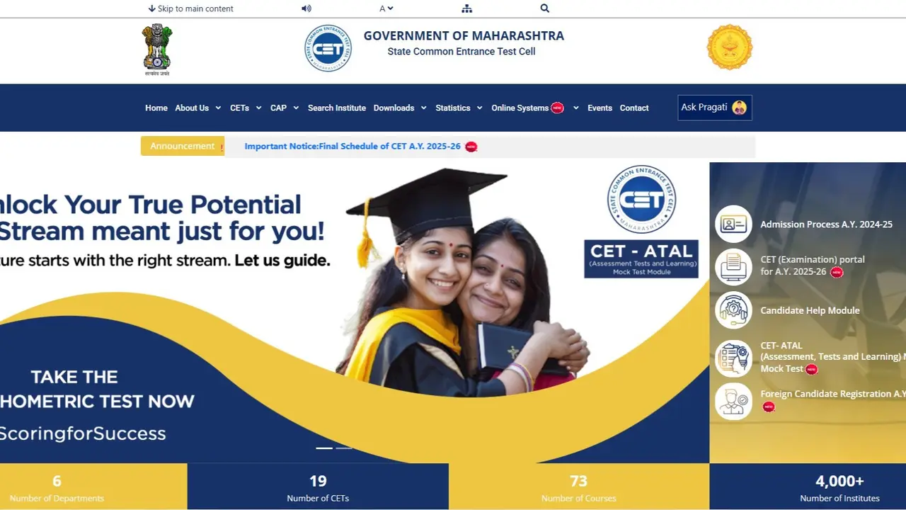 MHT CET Exam 2025