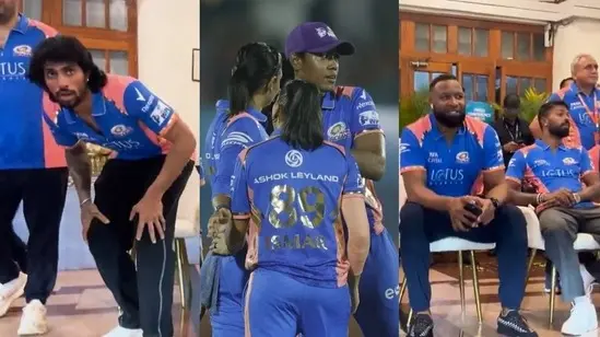 MI men cricketers egging on their women counterparts
