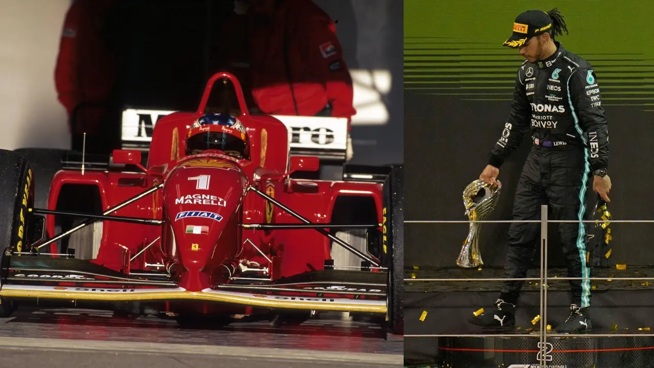 Michael Schumacher (L) and Lewis Hamilton are statistically the greatest F1 drivers in history.