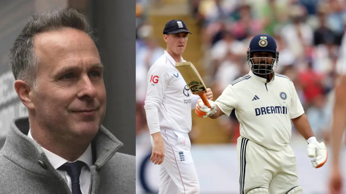 'Rishabh Pant Will Teach England': Michael Vaughan's Tweet On The 'Moving Day' Of Lord's Test Attracts Contrasting Reactions From Cricket Fans Michael Vaughan and Rishabh Pant