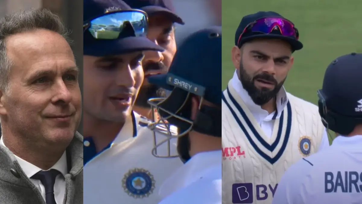 Michael Vaughan, Shubman Gill, Ben Duckett, Virat Kohli and Jonny Bairstow