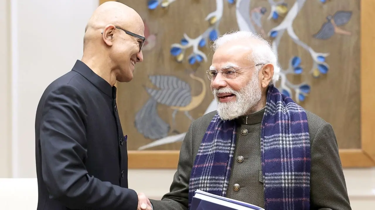 Microsoft CEO Satya Nadella thanks PM Modi