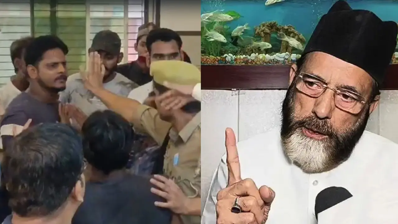 UP: मौलाना तौकीर रजा के भाषण के दौरान बवाल, कवरेज कर रहे पत्रकार के माथे पर तिलक देख भड़क गया युवक missbihaving-with-journalist-in-taukir-raza-programm