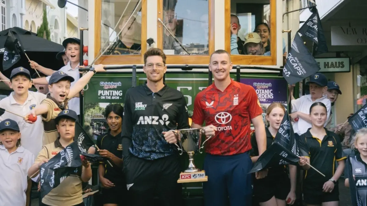 Mitchell Santner and Harry Brook