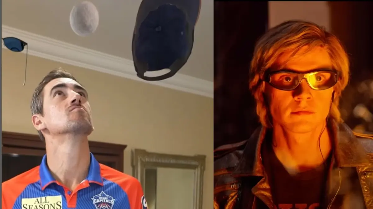 Mitchell Starc and Evan Peters