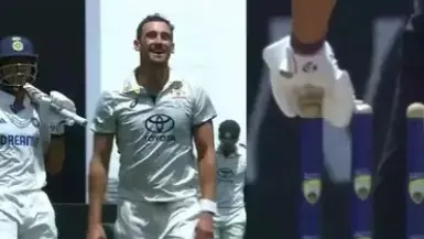 Mitchell Starc and Yashasvi Jaiswal